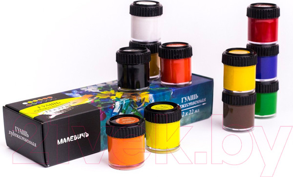 Изображение товара Гуашь Малевичъ 620022 (12цв)