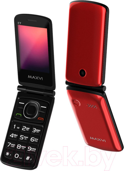 Изображение товара Мобильный телефон Maxvi E7 (красный)