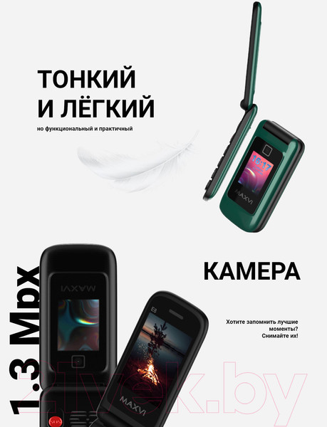 Изображение товара Мобильный телефон Maxvi E8 (красный)