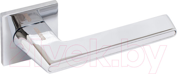 Изображение товара Ручка дверная Аллюр Арт Адель CP/W 85211 (хром/белый)