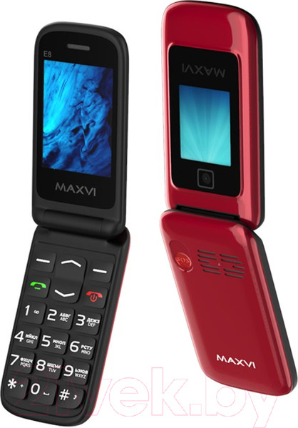 Изображение товара Мобильный телефон Maxvi E8 (розовый)