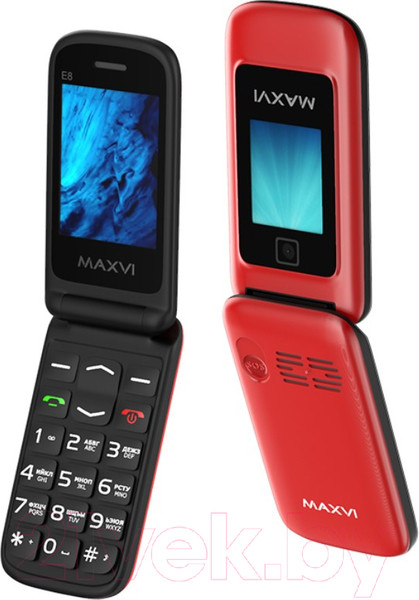 Изображение товара Мобильный телефон Maxvi E8 (красный)