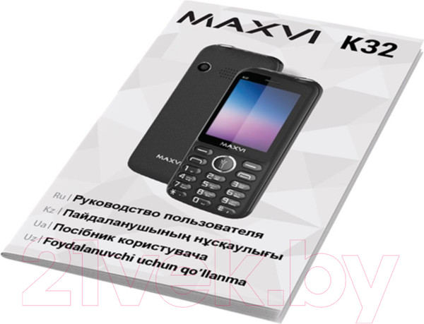 Изображение товара Мобильный телефон Maxvi K32 (черный+ЗУ)