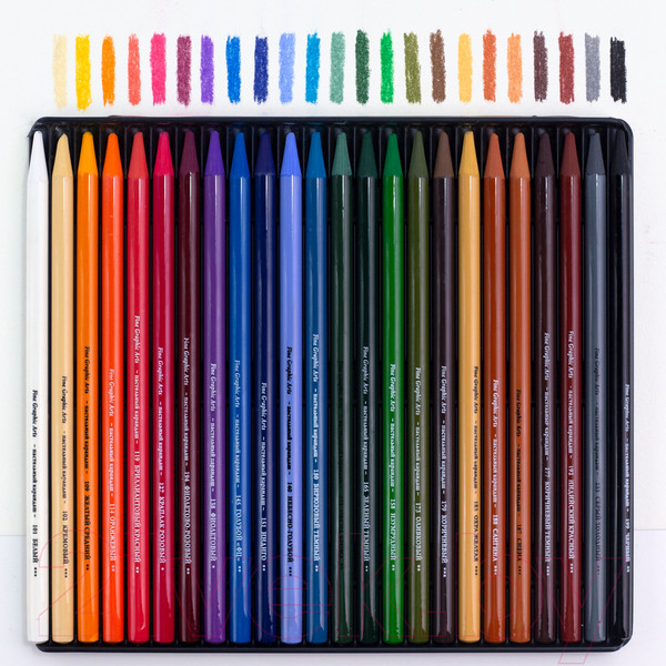 Изображение товара Набор пастельных карандашей Малевичъ Graf'Art / 810022 (24цв)