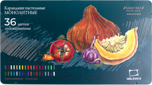 Изображение товара Набор пастельных карандашей Малевичъ Graf'Art / 810023 (36цв)