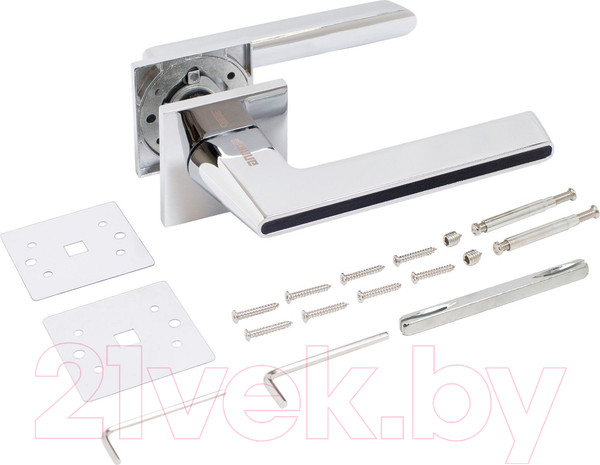 Изображение товара Ручка дверная Аллюр АРТ Адель 852TSD (хром/темно-серое дерево)