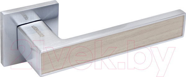 Изображение товара Ручка дверная Аллюр Арт Лана 869SSD (матовый хром/светло-серое дерево)