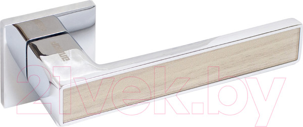 Изображение товара Ручка дверная Аллюр Арт Лана 862SSD (хром/светло-серое дерево)