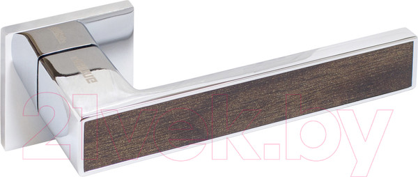 Изображение товара Ручка дверная Аллюр Арт Лана 862KOD (хром/коричневое дерево)