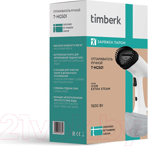 Изображение товара Отпариватель Timberk T-HGS01