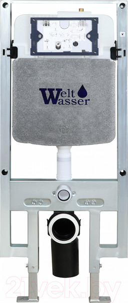 Изображение товара Унитаз подвесной с инсталляцией WeltWasser Amberg 497 ST+Kehlbach 004 GL-WT+Amberg RD-BL