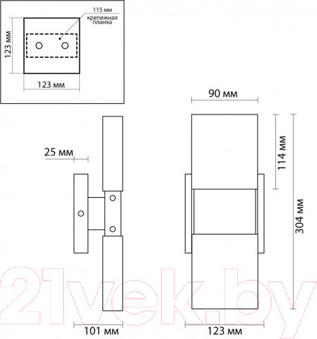 Изображение товара Бра Odeon Light Ricci 4364/5WL