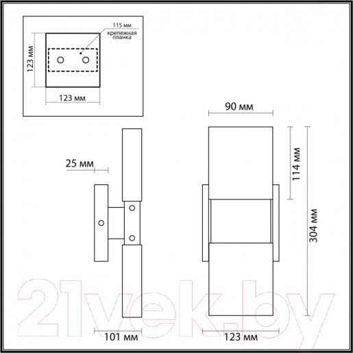 Изображение товара Бра Odeon Light Ricci 4365/5WL