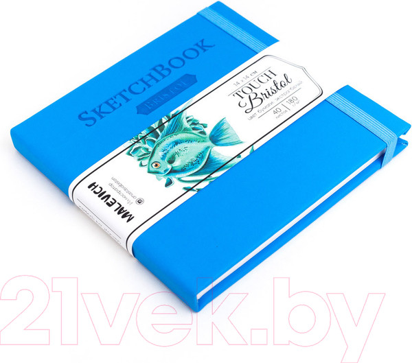Изображение товара Скетчбук Малевичъ Bristol Touch / 401237 (40л, голубой)