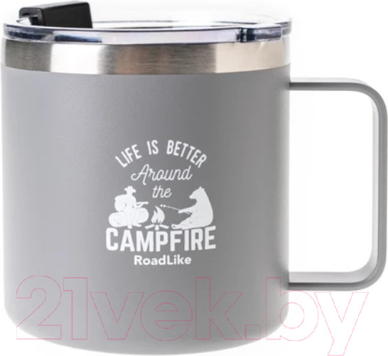 Изображение товара Термокружка RoadLike Camp / 400844 (415мл, серый)