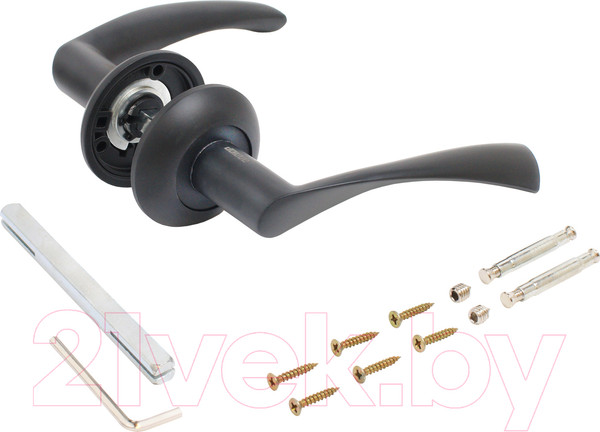 Изображение товара Ручка дверная Аллюр Арт Оскар BL 13150 (матовый черный)