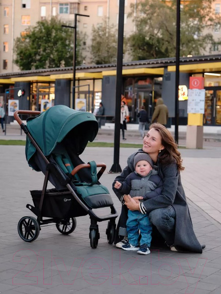 Изображение товара Детская прогулочная коляска Rant Vega 2023 / RA057 (зеленый)