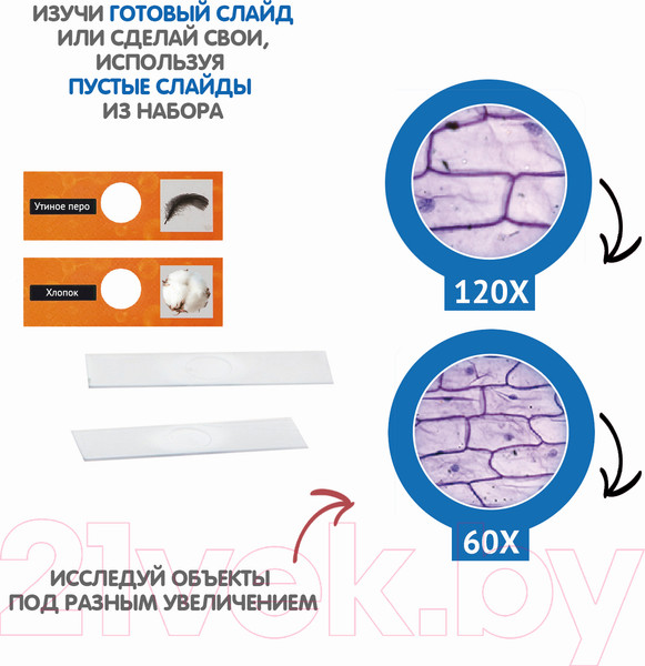 Изображение товара Микроскоп оптический Bondibon Французские опыты. Науки с Буки / ВВ5655