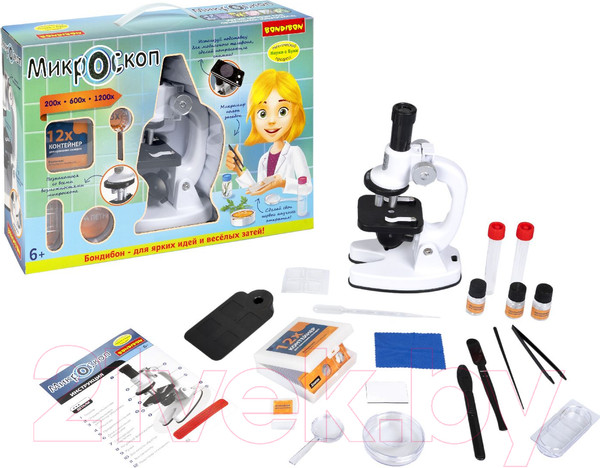 Изображение товара Микроскоп оптический Bondibon Французские опыты. Науки с Буки / ВВ5656