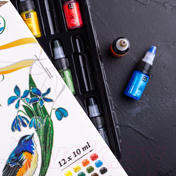 Изображение товара Набор для творчества Малевичъ 612007 (10мл, 12 цветов)