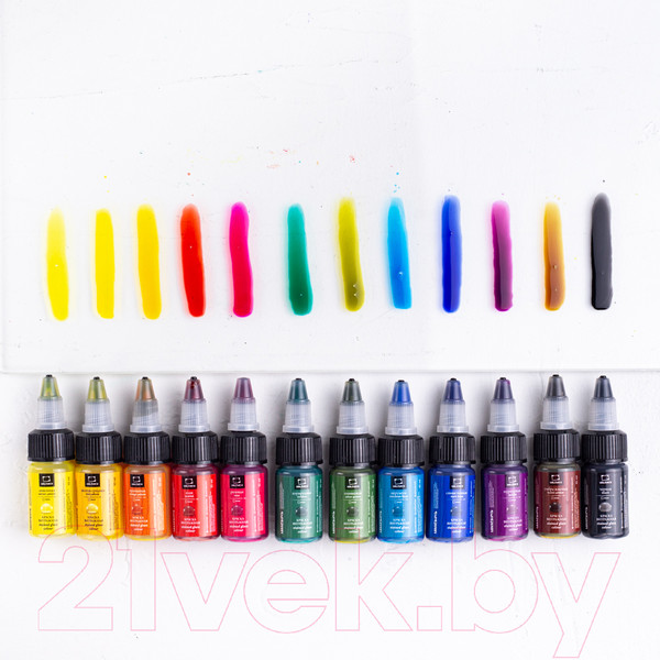 Изображение товара Набор для творчества Малевичъ 612007 (10мл, 12 цветов)