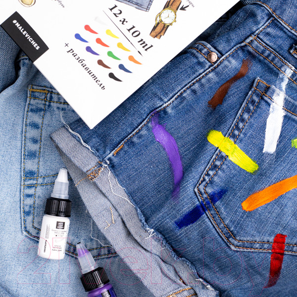 Изображение товара Акриловые краски Малевичъ 612008 (10мл, 12 цветов)