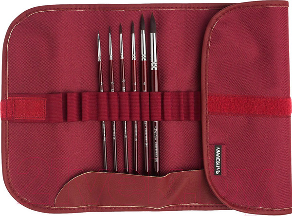 Изображение товара Набор кистей Малевичъ Frida / 756800 (12шт, бордо)