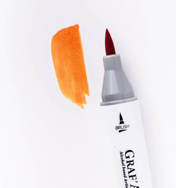 Изображение товара Маркер перманентный Малевичъ GrafArt Brush 190068 (персиковый)