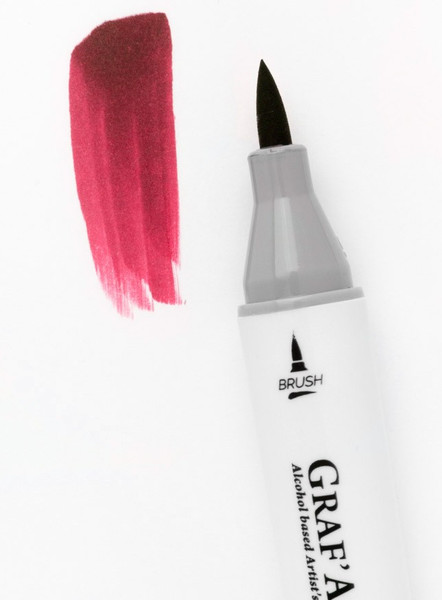 Изображение товара Маркер перманентный Малевичъ GrafArt Brush 190037 (кармин)