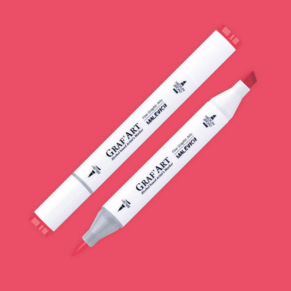 Изображение товара Маркер перманентный Малевичъ GrafArt Brush 190045 (красный)