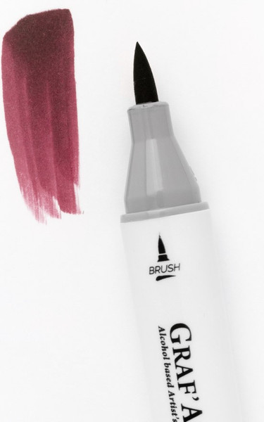 Изображение товара Маркер перманентный Малевичъ GrafArt Brush 190018 (вишневый)