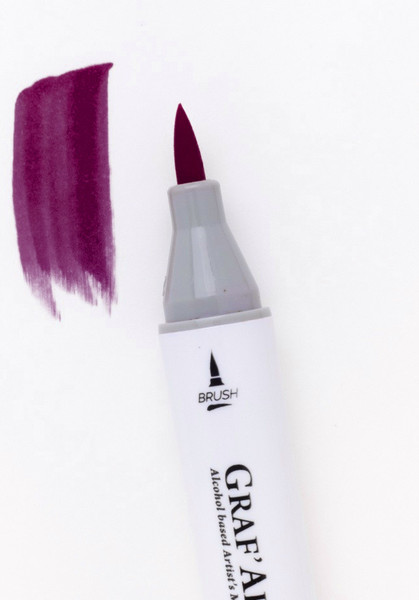 Изображение товара Маркер перманентный Малевичъ GrafArt Brush 190038 (клюква)