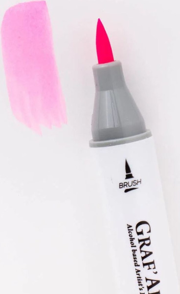 Изображение товара Маркер перманентный Малевичъ GrafArt Brush 190073 (розовый барби)