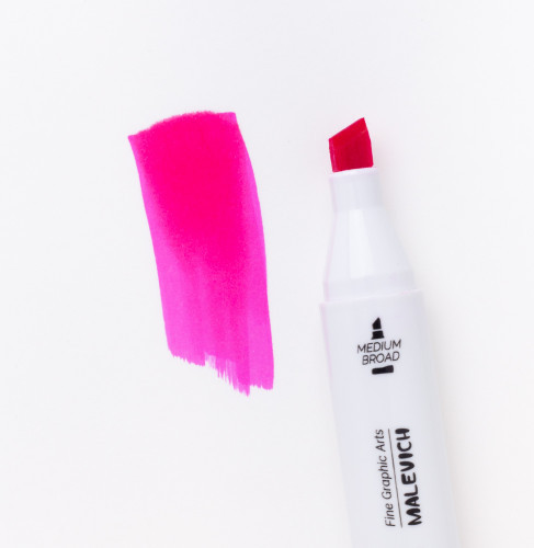 Изображение товара Маркер перманентный Малевичъ GrafArt Brush 190079 (розовый яркий)