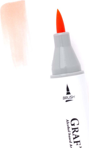 Изображение товара Маркер перманентный Малевичъ GrafArt Brush 190119 (чайная роза)