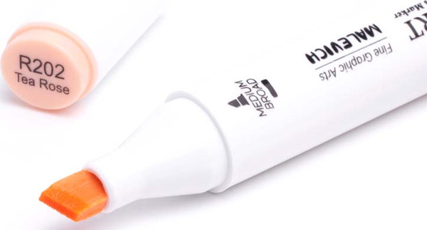 Изображение товара Маркер перманентный Малевичъ GrafArt Brush 190119 (чайная роза)