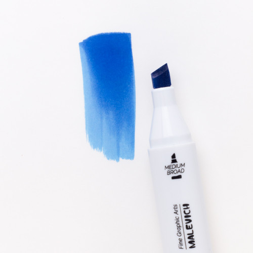 Изображение товара Маркер перманентный Малевичъ GrafArt Brush 190101 (синий кобальт)