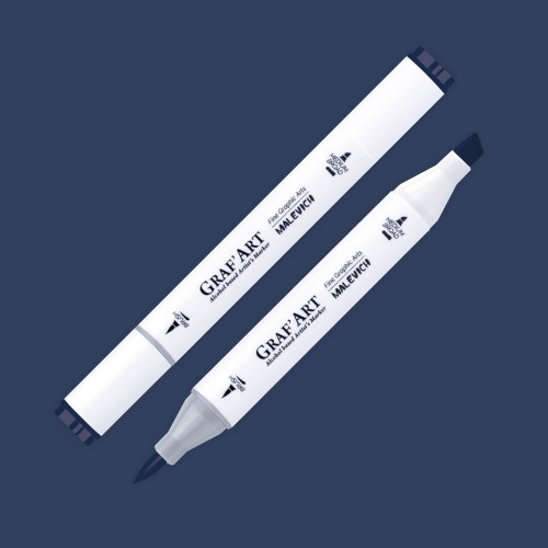 Изображение товара Маркер перманентный Малевичъ GrafArt Brush 190036 (индиго)