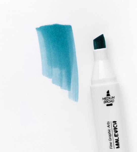 Изображение товара Маркер перманентный Малевичъ GrafArt Brush 190005 (бирюзовый)