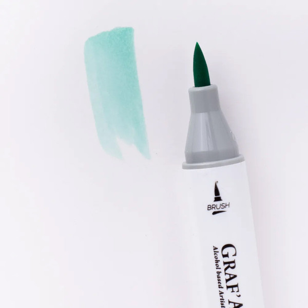 Изображение товара Маркер перманентный Малевичъ GrafArt Brush 190002 (аквамарин светлый)