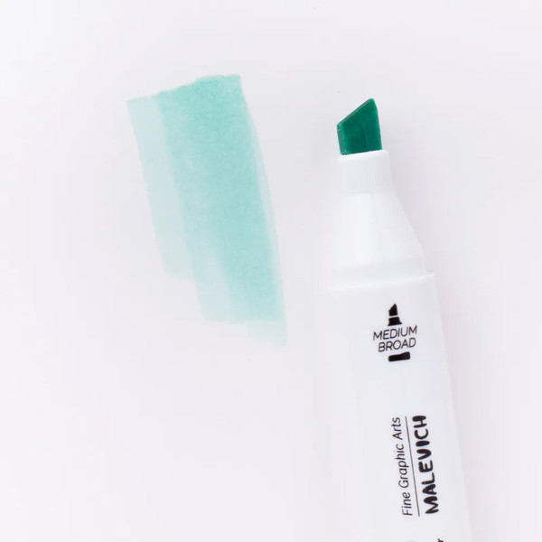 Изображение товара Маркер перманентный Малевичъ GrafArt Brush 190002 (аквамарин светлый)
