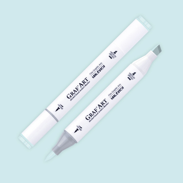Изображение товара Маркер перманентный Малевичъ GrafArt Brush 190002 (аквамарин светлый)
