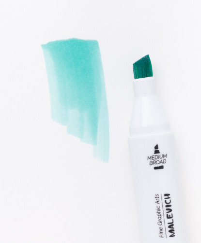 Изображение товара Маркер перманентный Малевичъ GrafArt Brush 190001 (аквамарин)