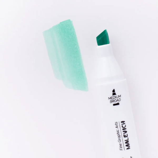 Изображение товара Маркер перманентный Малевичъ GrafArt Brush 190029 (зеленый лед)