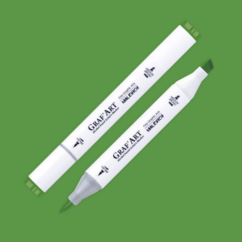 Изображение товара Маркер перманентный Малевичъ GrafArt Brush 190111 (травяной зеленый)