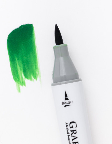 Изображение товара Маркер перманентный Малевичъ GrafArt Brush 190111 (травяной зеленый)