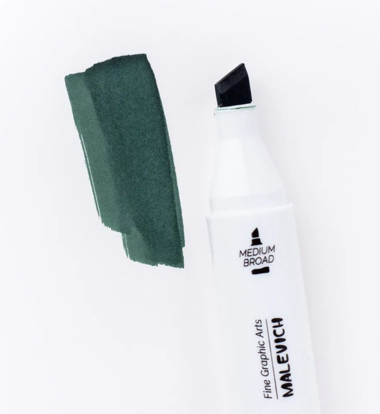 Изображение товара Маркер перманентный Малевичъ GrafArt Brush 190031 (зеленый папоротник)