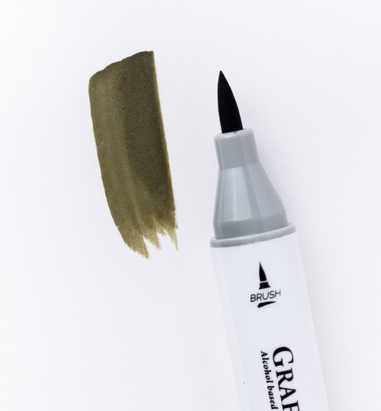 Изображение товара Маркер перманентный Малевичъ GrafArt Brush 190010 (болотный)