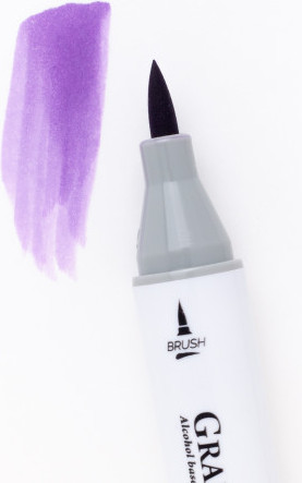 Изображение товара Маркер перманентный Малевичъ GrafArt Brush 190102 (сиреневый)