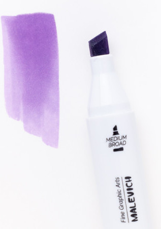 Изображение товара Маркер перманентный Малевичъ GrafArt Brush 190102 (сиреневый)